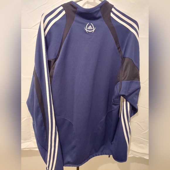 Adidas Clima Cool Dark Blue and White Men's XL Pullover Long Sleeve Sweater - Picture 6 of 13